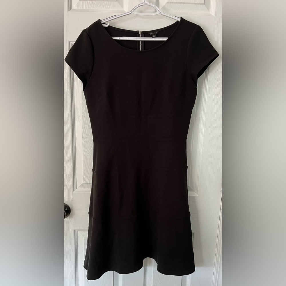Ann Taylor Charcoal Black Dress